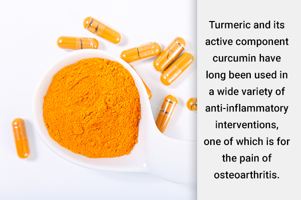 turmeric consumption is linked with pain reduction in arthritis