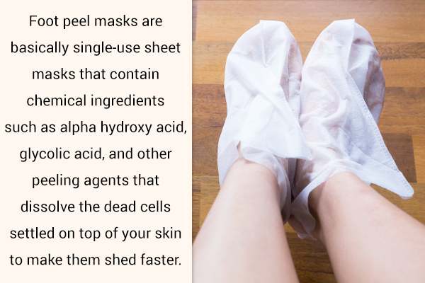 use foot peel masks to prevent peeling feet