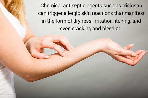 antibacterial soaps can lead to skin allergies
