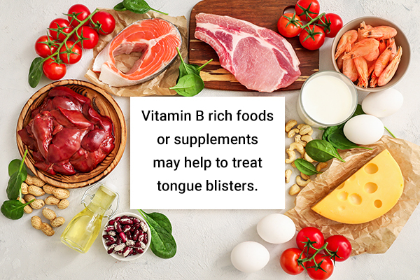 increase your intake of vitamin B to speed recovery from blisters