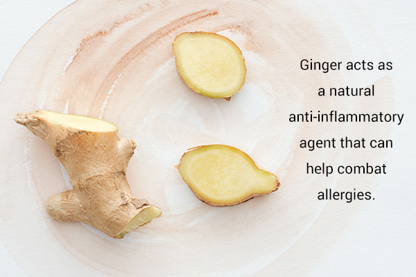 ginger properties can help combat allergies