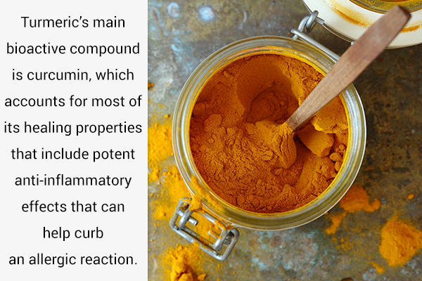 turmeric properties can help deal with allergies