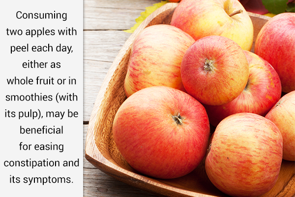 apples are also natural laxatives that may help relieve digestive woes