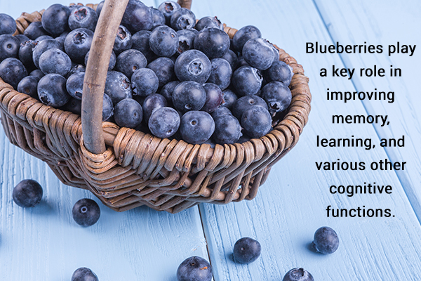 eating blueberries regularly can help improve brain performance