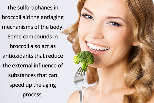 broccoli acts as an anti-aging food and helps delay aging