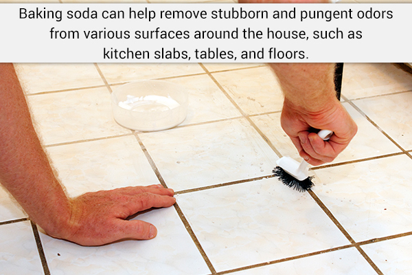 baking soda can be used to remove stubborn odors from the house 