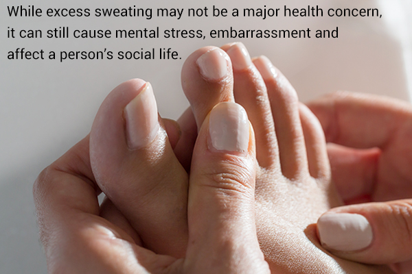 complications associated with sweaty palms and feet