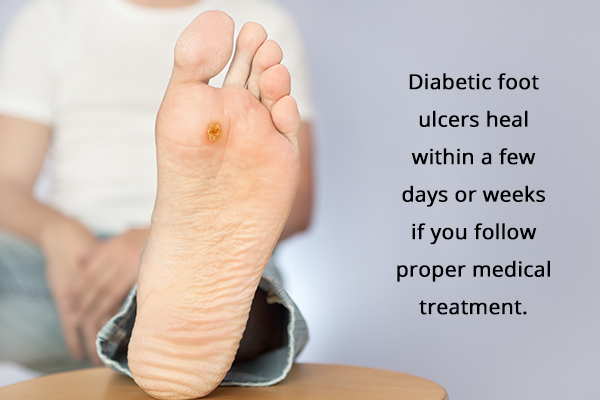 can diabetic foot ulcers heal on their own