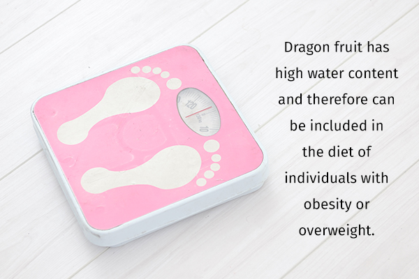 including dragon fruit in the diet can help in your weight loss journey