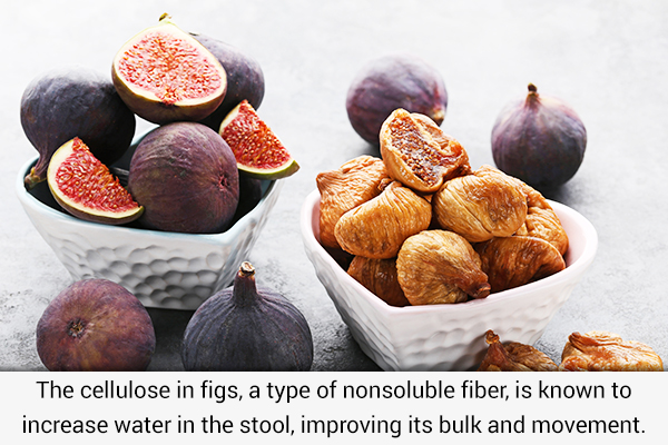 figs are natural laxatives that may help with digestive woes