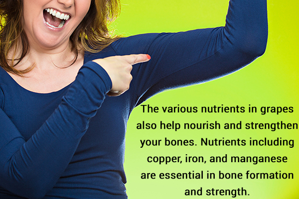 nutrients in grapes can help strengthen your bones