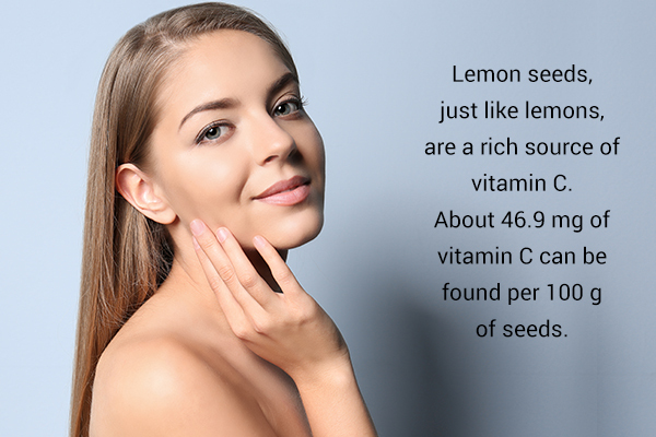 lemon seeds usage helps maintain and promote skin health