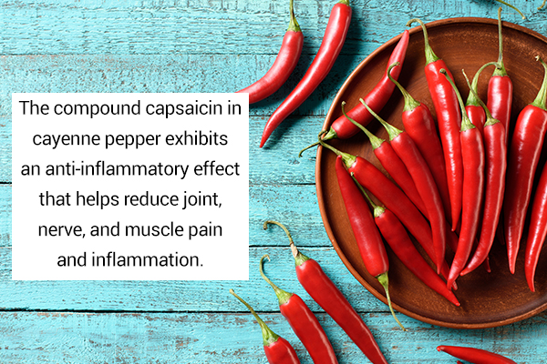 cayenne pepper can be used as a natural analgesic