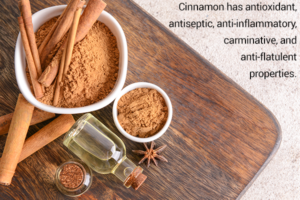 cinnamon can be used as a natural healing agent