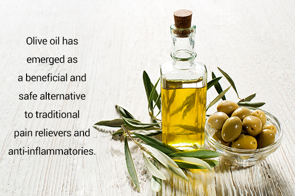 olive oil works as a natural anti-inflammatory agent