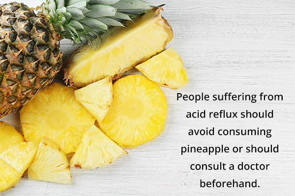 precautions to consider prior consuming pineapple