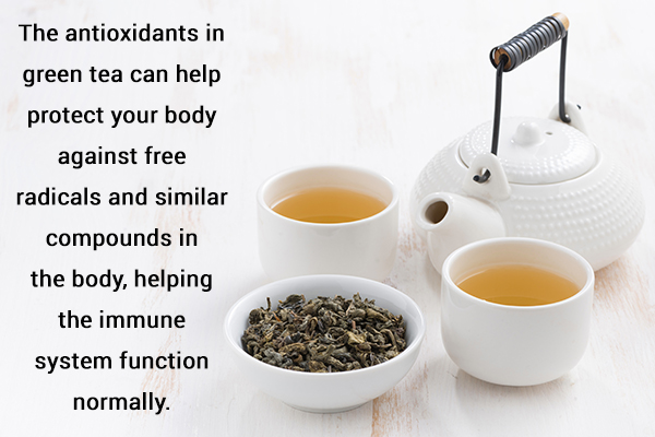sipping a cup of green tea can help improve common cold symptoms
