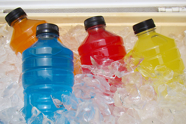 sports drinks are replete with sugars and can lead to weight gain