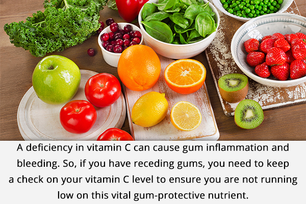 increase your vitamin C intake to prevent gum recession
