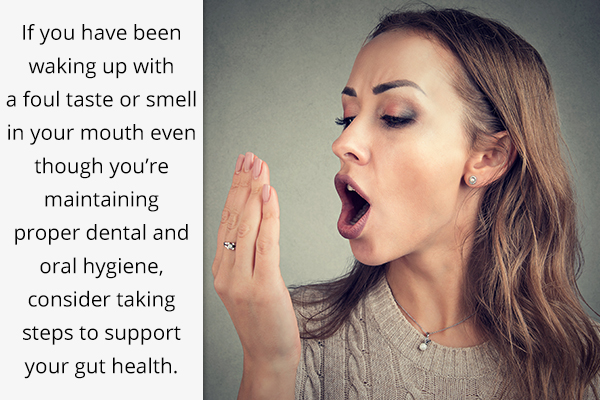 unexplained bad breath could be indicative of unhealthy gut