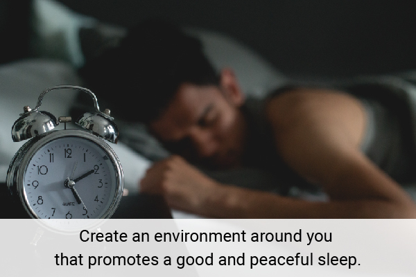 create an suitable environment around you when trying to sleep during day