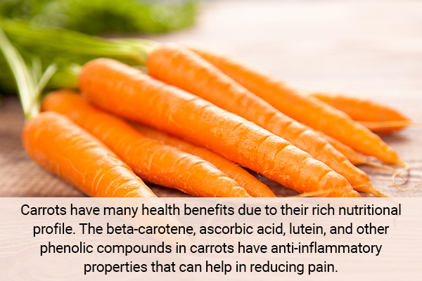 carrots can help reduce chronic pain