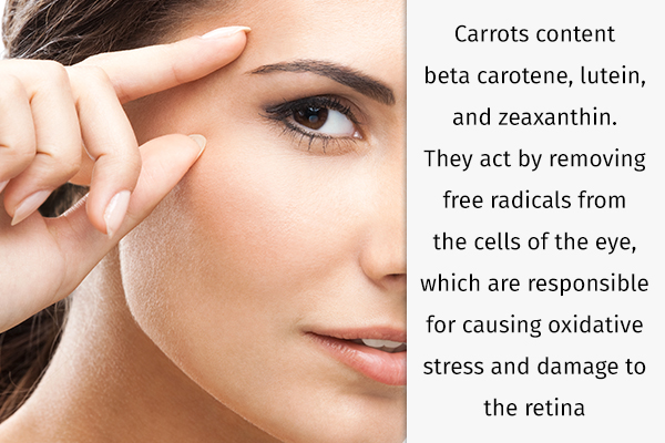 carrot consumption can help improve your vision and eye health