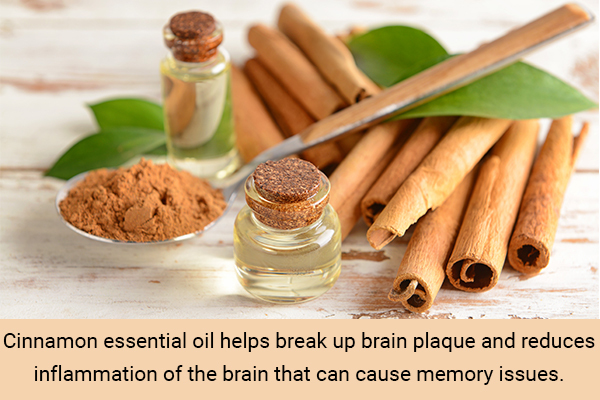 cinnamon essential oil for boosting brain health and function