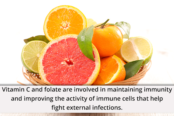 citrus foods help boost immunity and fight infections