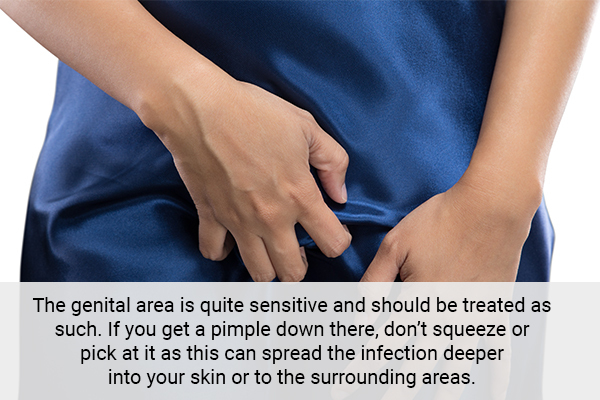 avoid scratching the vaginal area when itching to avoid risk of infections