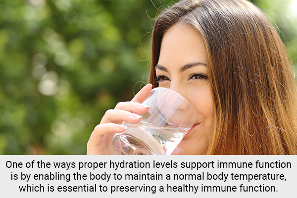 insufficient water intake can hamper your immunity