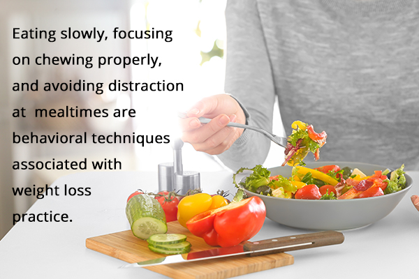 eat slowly and mindfully to accelerate the weight loss process