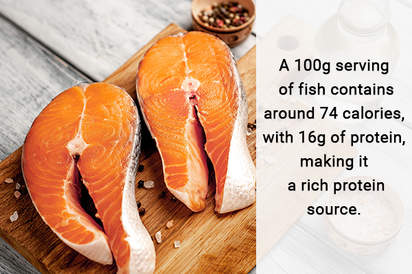 fish are low in calories and a rich protein source