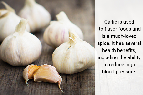 garlic can help reduce high blood pressure