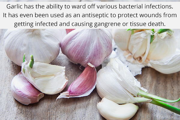 garlic's ability to fight infections make it a natural antibiotic