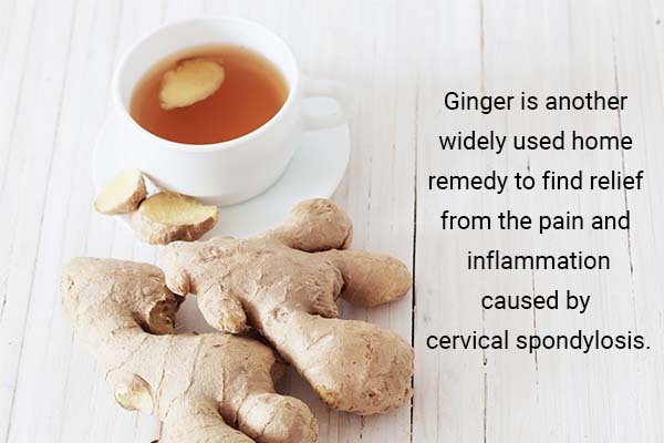 ginger can be effective in reducing pain caused by cervical spondylosis