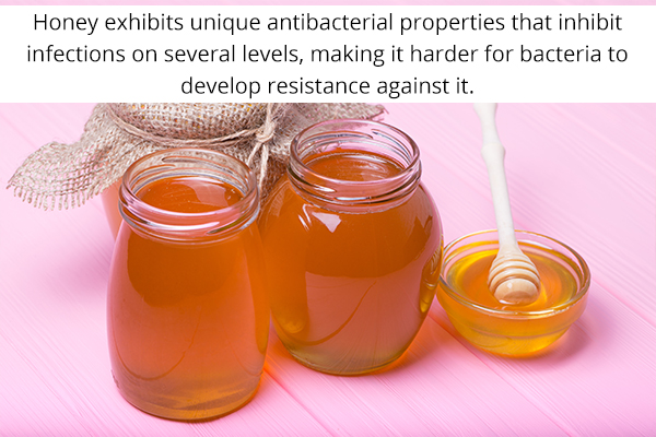 honey can help inhibit infections and work as a natural antibiotic