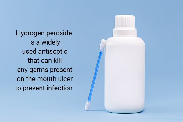 hydrogen peroxide is an antiseptic useful for canker sore management