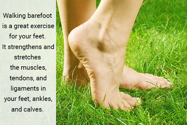 walking barefoot on grass keeps your feet healthy