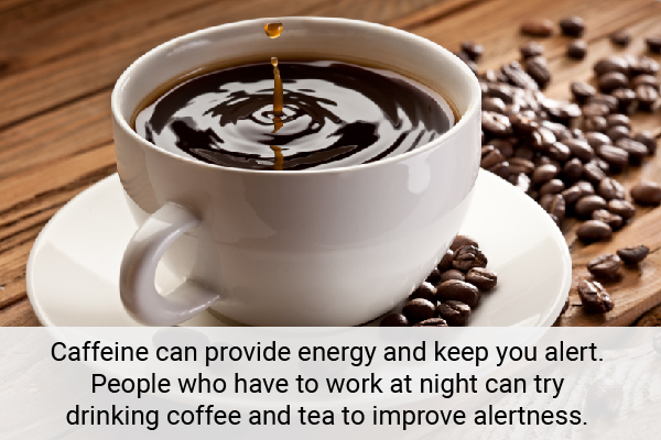 avoid excessive caffeine intake when working night shifts