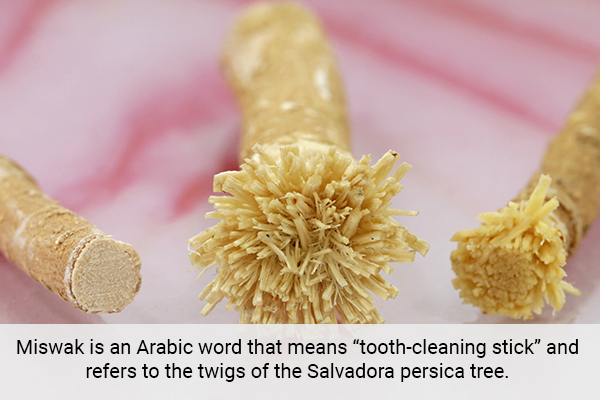 miswak can work wonders when used as a natural toothpaste