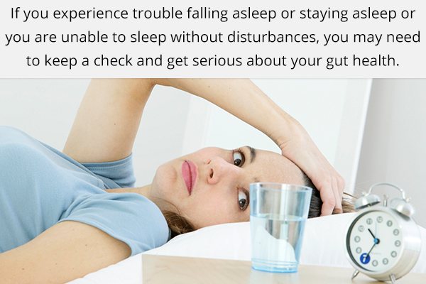 if you have trouble falling asleep it could be indicative of unhealthy gut