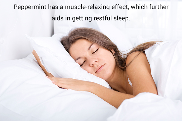 peppermint usage can help promote good and restful sleep