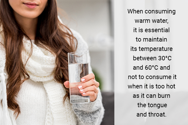 precautions prior consuming warm water