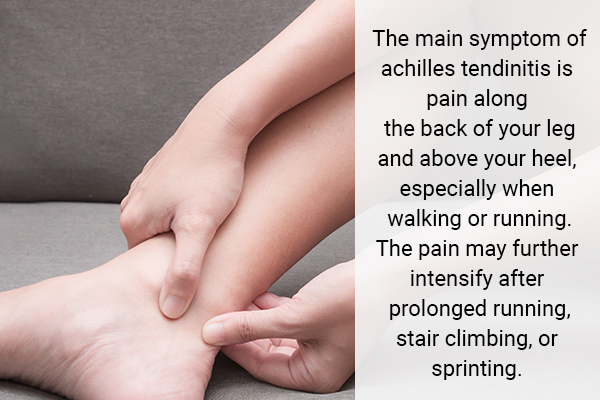 signs and symptoms of achilles tendinitis