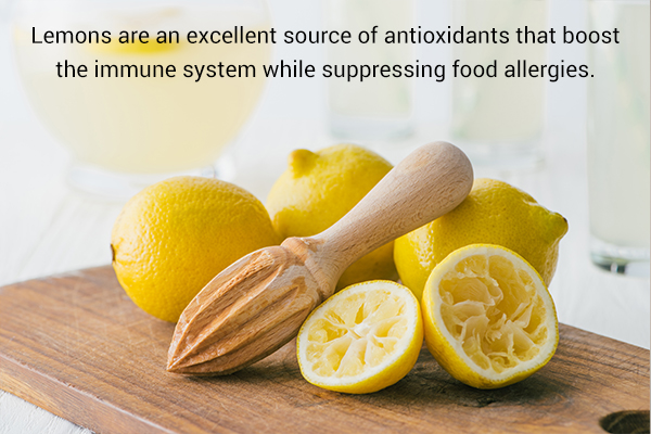 lemons help boost your immunity and fight allergies