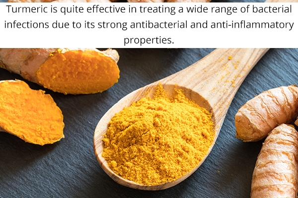 turmeric helps ward off infections and is a natural antibiotic