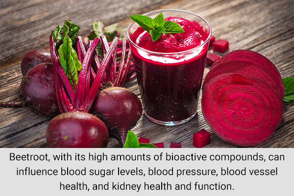 beetroot consumption can help improve kidney health and function