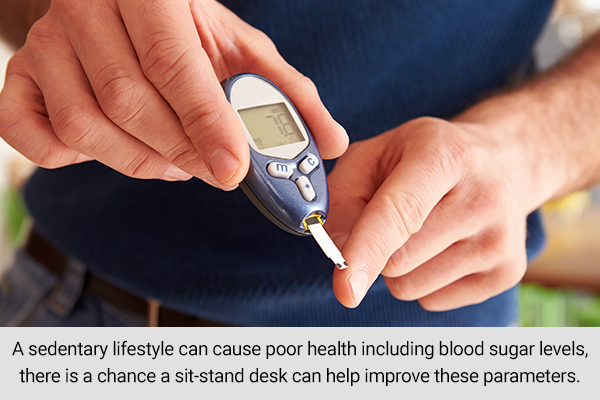 using a standing desk helps control and manage your blood sugar