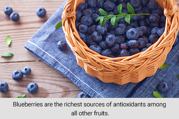 blueberries are antioxidant rich and beneficial for kidney health